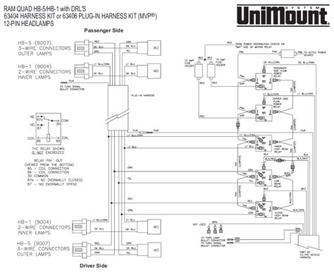 Western unimount wiring diagram - A new wiring setup #64077 for a 2003+ Chevy or GMC with HB3-HB4 headlights with daytime running lights for Western or Fisher relay style wiring. Unfortunately, as of January 2012, this kit is now discontinued from Western. The DRL heat sink is not available to them, so once these are gone you will be forced to use the new isolation module wiring.